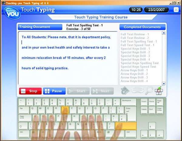 آموزش حرفه ای تایپ، Teaching You Touch Typing 2.0