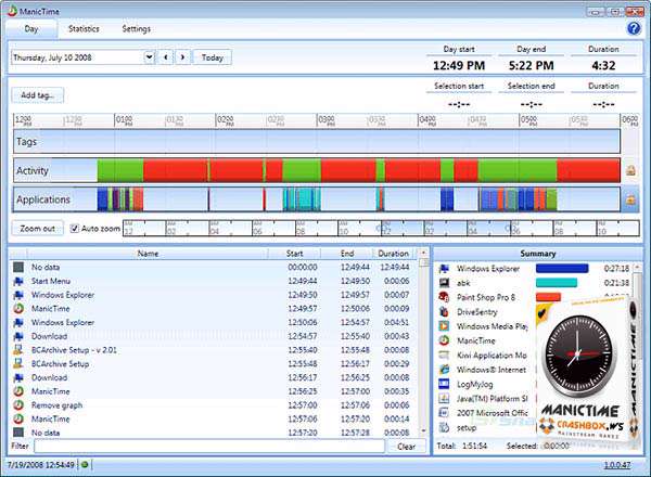 مدیریت زمان در استفاده از کامپیوتر و ثبت وقایع، ManicTime Pro 2.3.8