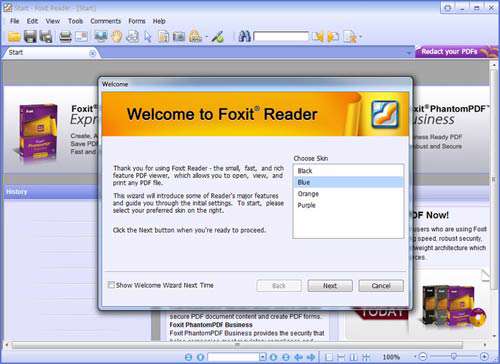 ابزار قدرتمند مشاهده PDF + پرتابل، Foxit Reader 5.5.6.0218