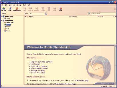 مدیریت حرفه ای ایمیل ، Mozilla Thunderbird 38.7.0