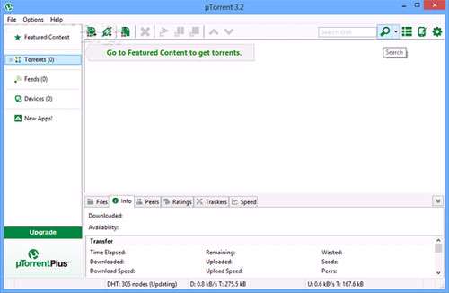 مدیریت دانلود فایل های تورنت، µTorrent 3.3.0