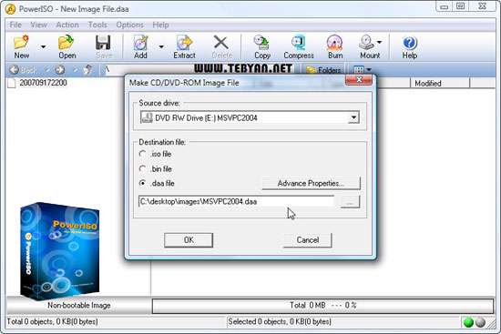 ایجاد و مدیریت Imageهای لوح های فشرده + پرتابل، PowerISO 5.6