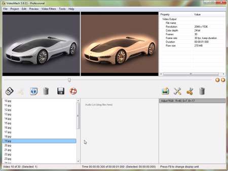 تبدیل تصاویر به فایل ویدیویی + پرتابل، Videomach Pro 5.9.11