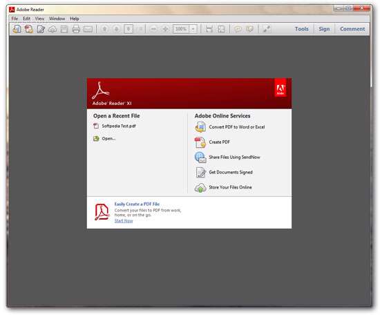 مشاهده و مرور فایل های پی دی اف، Adobe Reader XI 11.0.03