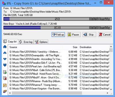 افزایش سرعت انتقال اطلاعات در ویندوز + پرتابل، SuperCopier 4.0.1.1