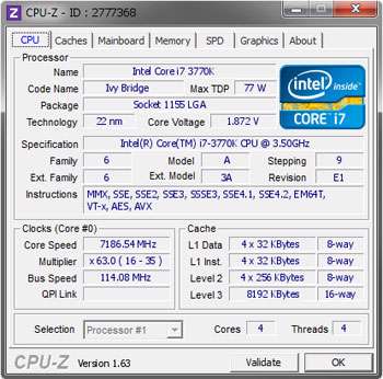 نمایش کامل اطلاعات CPU + پرتابل، CPU-Z 1.64 Final