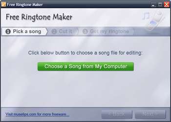 ساخت رینگتون دلخواه برای تلفن همراه، Free Ringtone Maker 2.4.0.1211