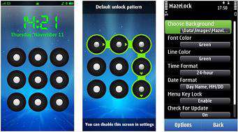 قفل کردن گوشی سیمبیان به سبک اندروید، MazeLock 2.0.0