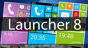 پوسته (تم) ویندوز فون 8 در اندروید، Launcher 8 v1.3.2