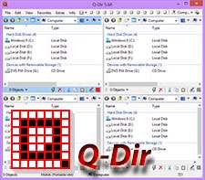 مدیریت فایل و پوشه‏های ویندوز + پرتابل، Q-Dir 5.64