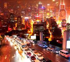 مجموعه 20 عکس از شهر های شلوغ در شب