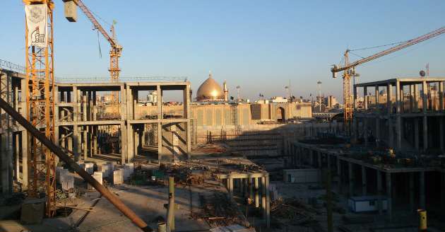 گزارش تصویری از ساخت صحن حضرت زهرا(سلام الله علیها)