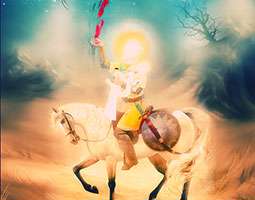 طرح لایه باز (فرمت psd) تصویر صحنه شهادت حضرت علی اصغر علیه السلام