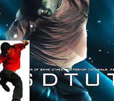 خلق پوستر زیبایی از یک مرد در حال پرش در فتوشاپ 