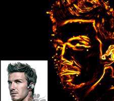 إعمال افکت نور بر روی یک چهره در فتوشاپ 