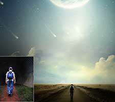 طراحی اثر زیبای در مسیر جاده در فتوشاپ