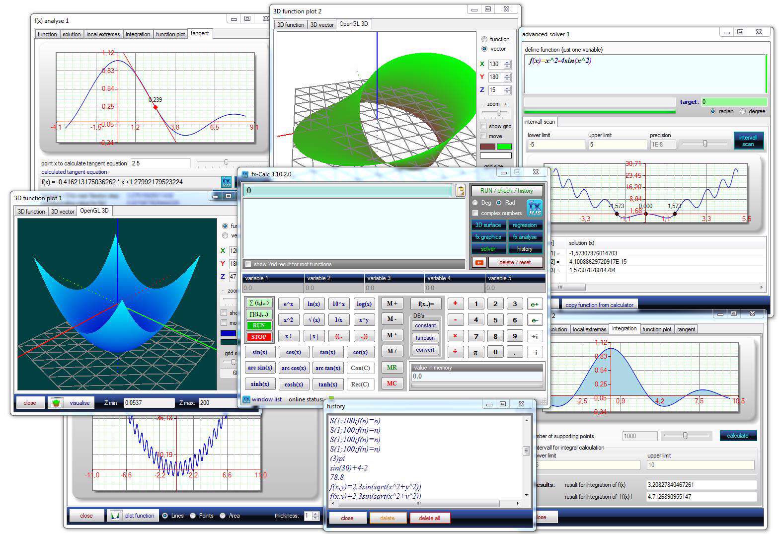 دانلود نرم افزار ماشین حساب مهندسی FxCalc 4.8.6.1 +پرتابل