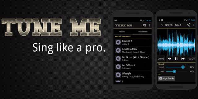دانلود برنامه ضبط صدا و افکت گذاری برای اندروید Tune Me Pro 2.2.12