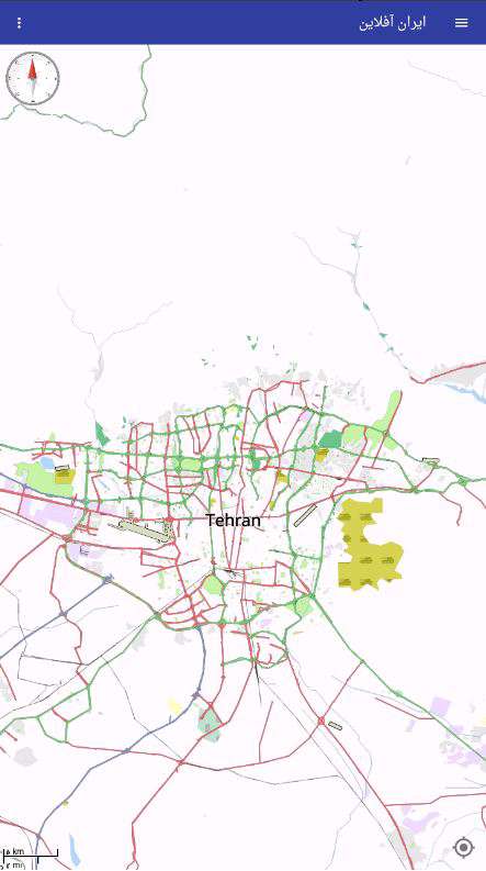 دانلود برنامه نقشه ایران iran offline 5.5 برای اندروید