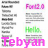 Web 2.0 Fonts