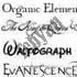 مجموعه 400 فونت لاتین فانتزی و گلچین