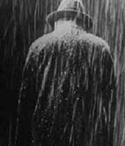 مرد در باران