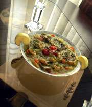 Image result for ‫سوپ سبزیجات با پاستا‬‎