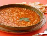 سوپ گوجه فرنگی با ورمیشل