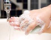 شستن دست ها با آب و صابون