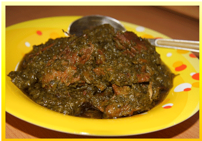 خورش آلو اسفناج