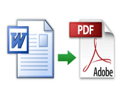 ذخیره فایل word به صورت  pdf 