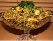 تهیه خوراک جگر با مرغ و جعفری