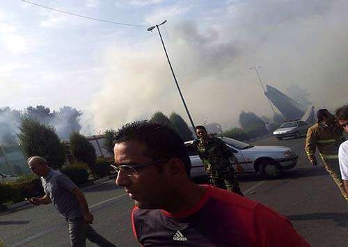 سقوط هواپيما در تهران