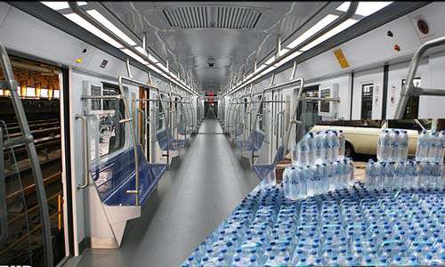 هشدار نسبت به خرید آب های معدنی غیراستاندارد در مترو!
