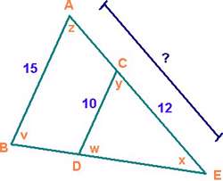 مثلث های متشابه 