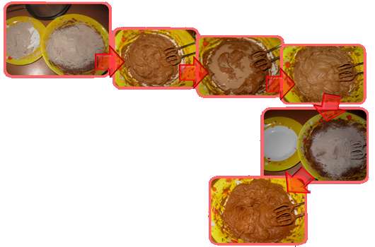 کیک شکلاتی با دسر موز