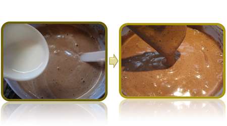 کیک بستنی کاکائویی