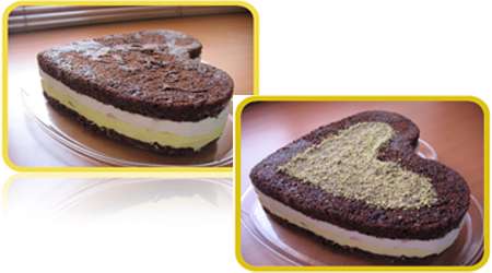 کیک بستنی کاکائویی