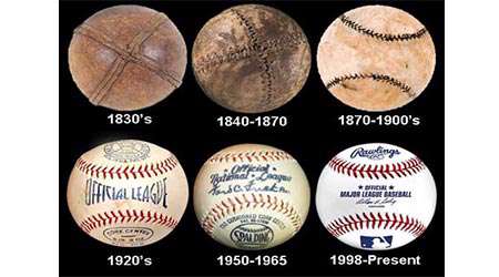 بررسی ساختار توپ بیسبال 