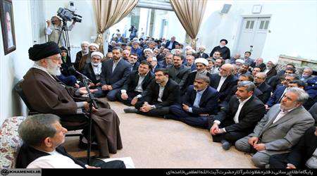 دیدار نوروزی  مسئولان کشور با رهبر انقلاب