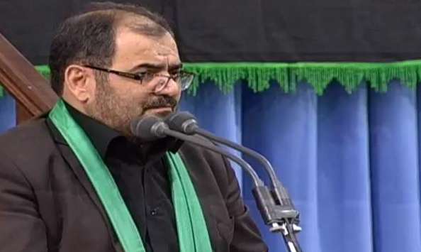 روضه خوانی سید محمد عاملی در محضر مقام معظم رهبری