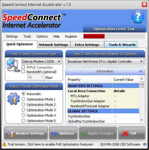 speedconnect internet accelerator v7.5 2008