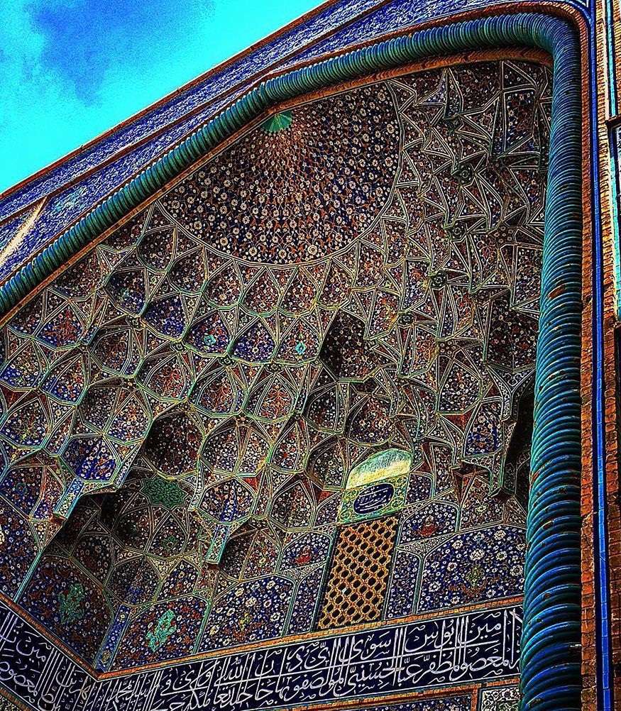 عکسهای کم نظیر از سقف مساجد ایرانی … بیت الشهدا وحسینیه