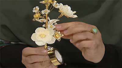 مدل گل کریستالی شاخه ای
