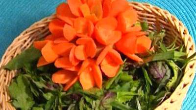 گل آرایی با هویج گل آرایی با هویج