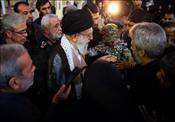 دیدار رهبر انقلاب با خانواده شهید حججی در مراسم تشییع دیدار رهبر انقلاب با خانواده شهید حججی در مراسم تشییع