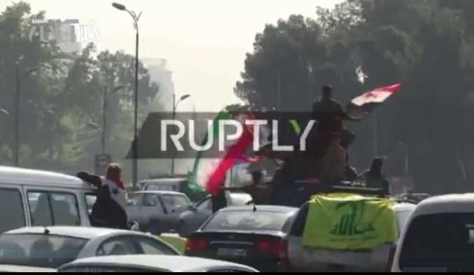فریاد «زندهباد اسد» سوریها در دمشق فریاد «زندهباد اسد» سوریها در دمشق