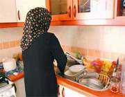 زن خانه دار, کار در منزل